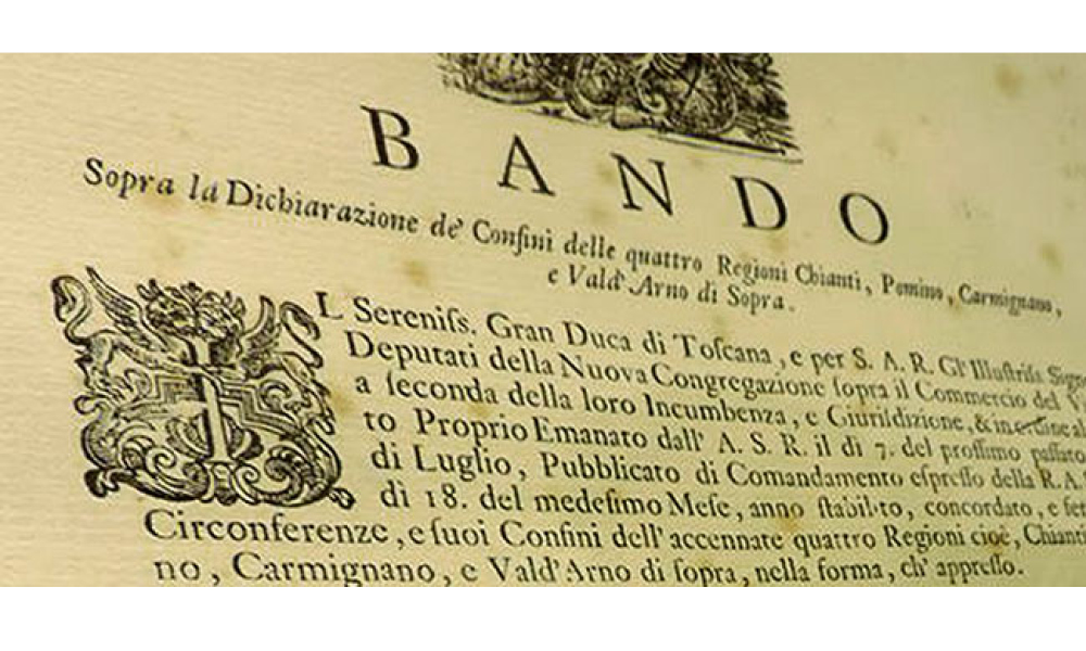Bando Graduca di Toscana Cosimo de Medici per aree del vino