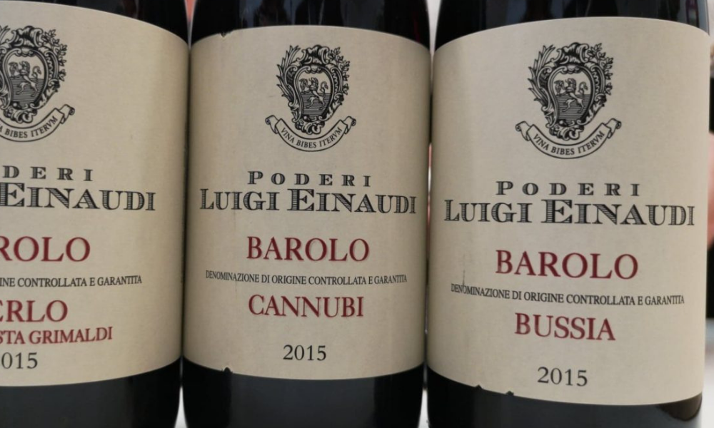 Bussia Barolo 2015 e Cannubi Barolo 2015 Poderi Luigi Einaudi