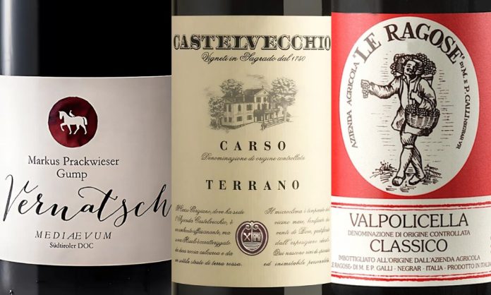 migliori vini rossi leggeri italiani