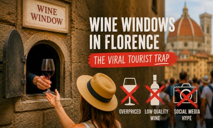 wine windows in florence